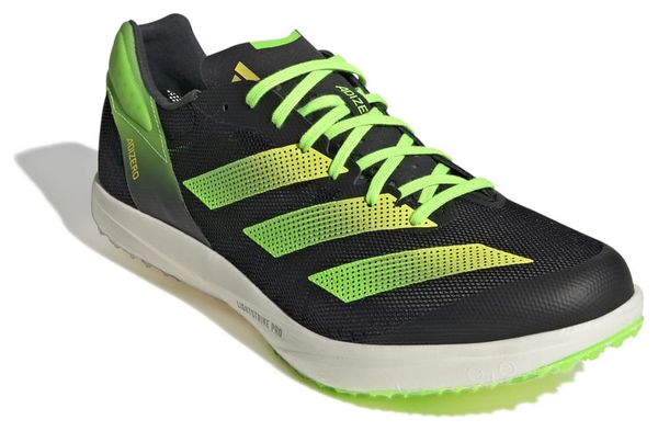 adidas running adizero Aventi Track &amp; Field Shoe Black Green Yellow Unisex