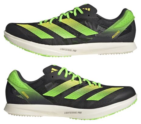 Zapatilla de atletismo adidas adizero Aventi Negra Verde Amarilla Unisex