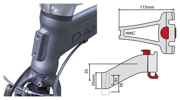 Klickfix Handlebar Adapter for Head Tube 