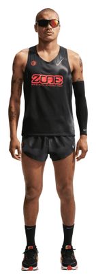 Pantalones cortos Nike AeroSwift con abertura lateral, negros, para hombre