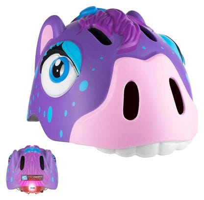 Casque de Vélo pour enfants | Poney Violet | Crazy Safety | Certifié EN1078