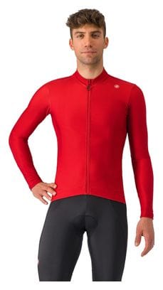 Castelli Espresso Thermal Red Long Sleeve Jersey