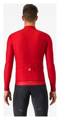 Castelli Espresso Thermal Red Long Sleeve Jersey