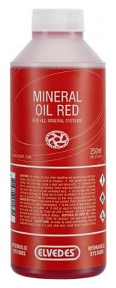 Elvedes Minerale olie voor hydraulisch systeem / 250 ml / Rood (Shimano)