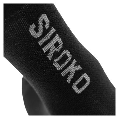 Chaussettes vélo avec laine mérinos Cyclisme Homme et Femme SRX Grappa Noir