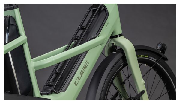 Vélo Cargo Longtail Électrique Cube Longtail Hybrid 800 Shimano Cues 11V 800 Wh 26'' Vert Pea 2026