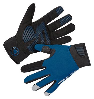 Gants Longs Endura Strike Myrtille Bleu