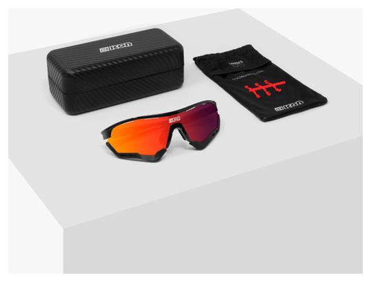 Occhiali SCICON Aerotech XXL Glossy Black / Mirror Red