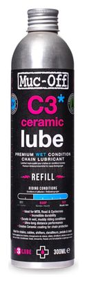 Muc-Off C3 WET Lubricante Cerámico Botella de Repuesto 300ml