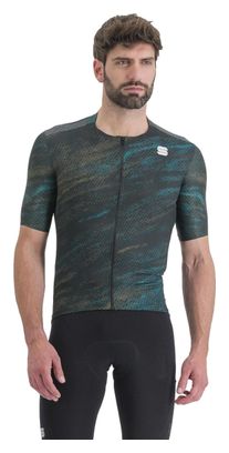 Maillot Manches Courtes Sportful Cliff Supergiara Bleu/Vert