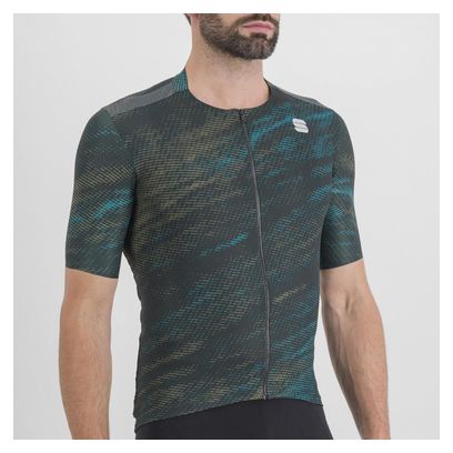 Sportful Cliff Supergiara Kurzarmtrikot Blau/Grün