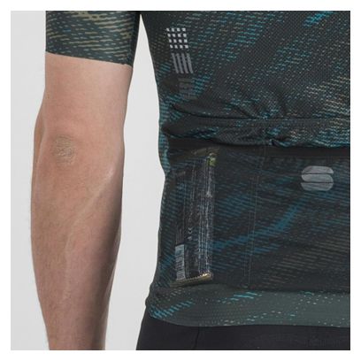 Sportful Cliff Supergiara Kurzarmtrikot Blau/Grün