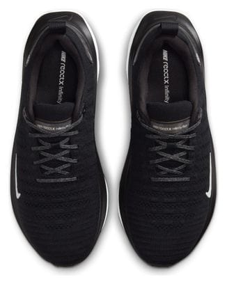 Nike ReactX Infinity Run 4 Laufschuhe Schwarz Weiß