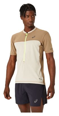 Maillot manches courtes Asics Fujitrail Beige/Marron Homme