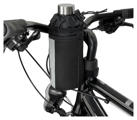 Sacoche isotherme pour bouteille d'eau pour vélo 1L noir
