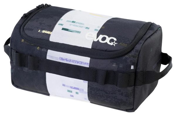 Evoc Borsa da toilette in bianco e nero 