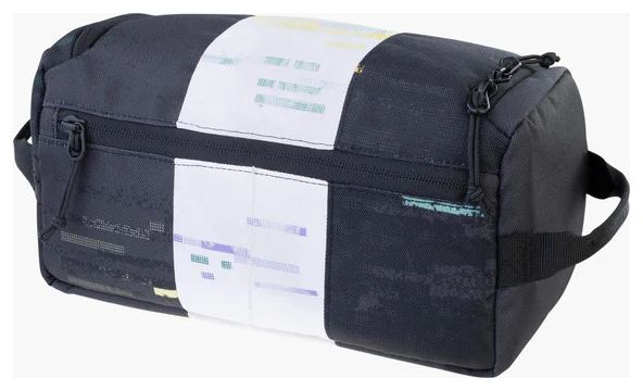 Evoc Borsa da toilette in bianco e nero 