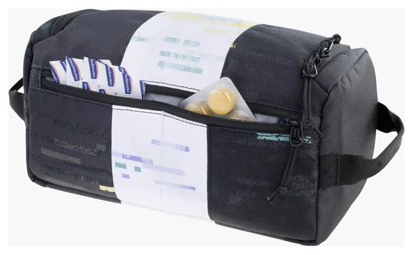 Evoc Borsa da toilette in bianco e nero 