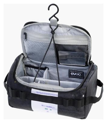 Evoc Borsa da toilette in bianco e nero 