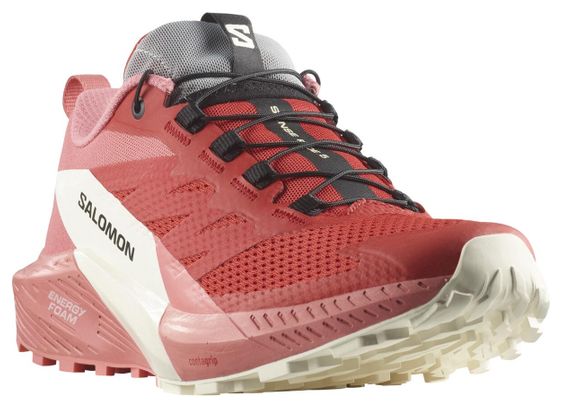 Chaussures de Trail Salomon Sense Ride 5 Rouge Rose Femme