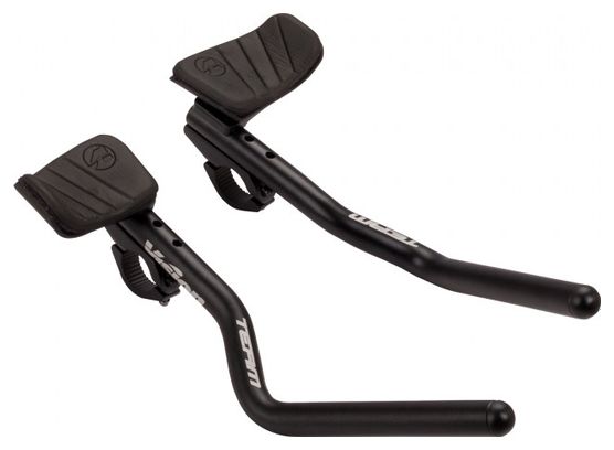 Vision Team Clip-On J-Bend Extensiones Aluminio 31,8 mm Negro