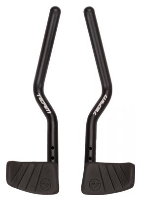 Vision Team Clip-On J-Bend Extensiones Aluminio 31,8 mm Negro