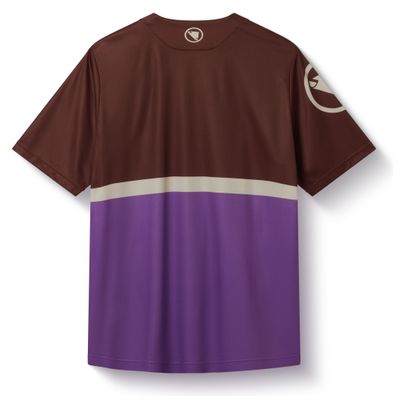 Endura SingleTrack Core II Funktions-T-Shirt Braun/Violett Herren