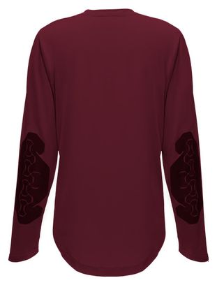 Maillot de manga larga para mujer Dainese HgROX Burdeos