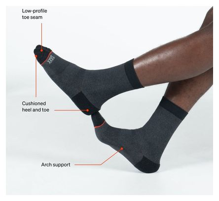 3 Paar Socken Saxx Crew Gift Brewdolph Gent Stripe Black