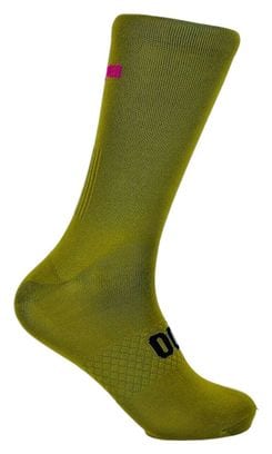 Chaussettes de Cyclisme Hautes Respirantes Brodées Classy Evo II Mooquer Vertes