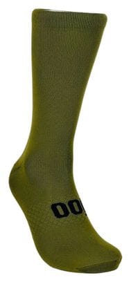 Chaussettes de Cyclisme Hautes Respirantes Brodées Classy Evo II Mooquer Vertes