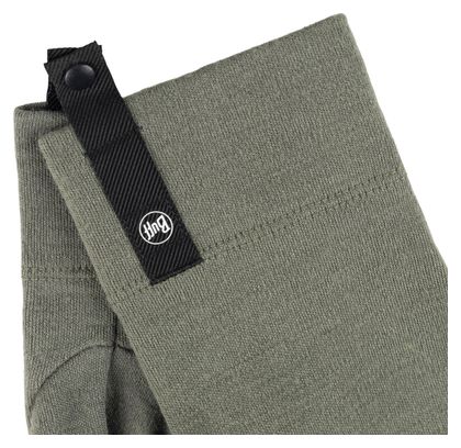Buff Merino Midweight Long Gloves, Khaki