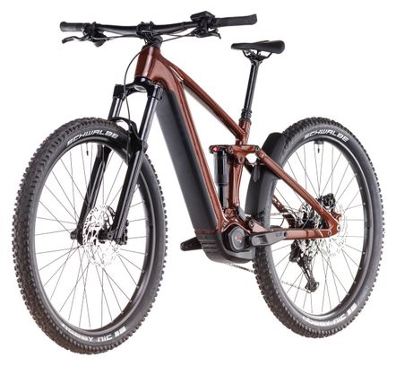 Cube Stereo Hybrid One44 Pro 800 Electric Full Suspension MTB Shimano Cues 11S 800 Wh 29'' Bourbon Red Orange 2025