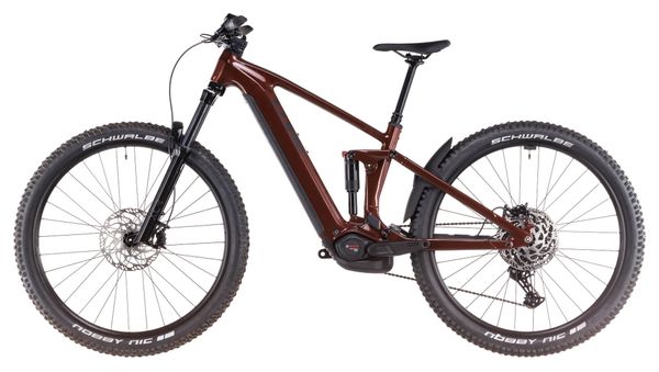 Cube Stereo Hybrid One44 Pro 800 Electric Full Suspension MTB Shimano Cues 11S 800 Wh 29'' Bourbon Red Orange 2025