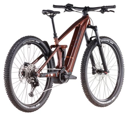 Cube Stereo Hybrid One44 Pro 800 Electric Full Suspension MTB Shimano Cues 11S 800 Wh 29'' Bourbon Red Orange 2025