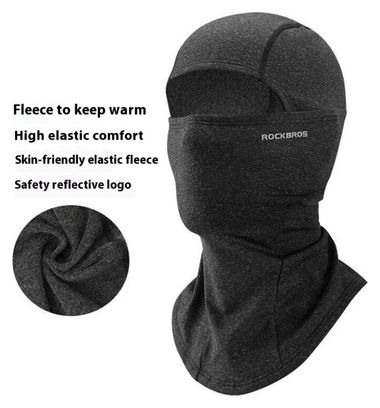 Cagoule d'Extérieur Coupe-Vent Balaclava Cache-Cou Casque gris