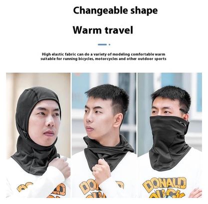 Cagoule d'Extérieur Coupe-Vent Balaclava Cache-Cou Casque gris