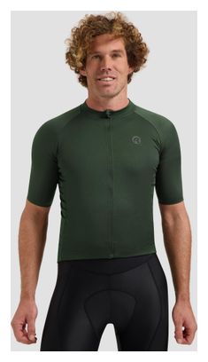 Maillot Manches Courtes Vélo Rogelli Essential II Vert Homme