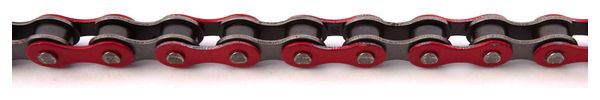 BMX CHAINE ROUGE 1/2 x1/8  ACIER KHEBIKES