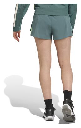 Adidas Performance Adizero Archive Gel 3in Green Women's Split Shorts