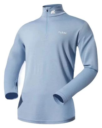 Finn Zip 210 – Sous-vêtement mérinos zippé chaud bleu