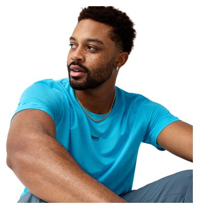 Camiseta de manga corta Brooks High Point 2.0 azul para hombre