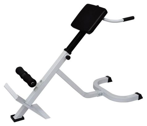Banc de musculation du dos acier sport fitness musculation blanc et noir 02_0000032