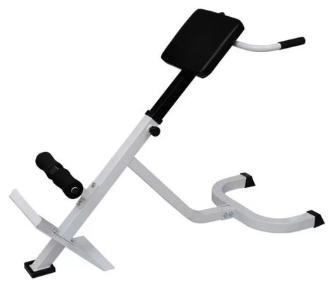 Banc de musculation du dos acier sport fitness musculation blanc et noir 02_0000032