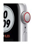 Apple Watch Nike SE GPS + Cellular  40mm boitier aluminium argent avec bracelet sport noir 2021