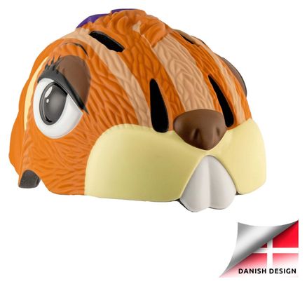 Casque de Vélo pour enfants | Ecureuil Marron | Crazy Safety | Certifié EN1078