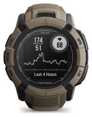 Montre GPS Garmin Instinct 2X Solar - Tactical Edition Beige Coyotte
