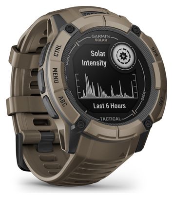 Montre GPS Garmin Instinct 2X Solar - Tactical Edition Beige Coyotte