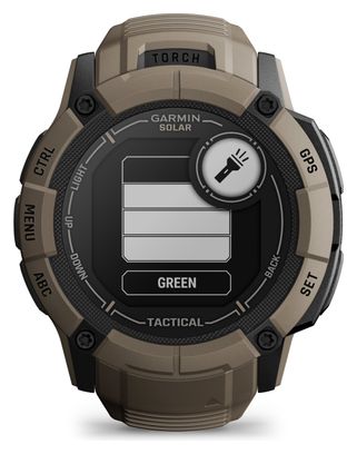 Montre GPS Garmin Instinct 2X Solar - Tactical Edition Beige Coyotte