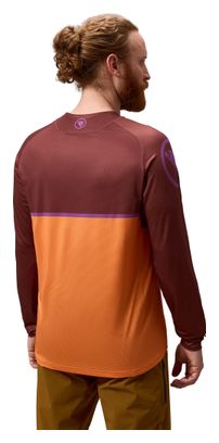 Warten Bild – Langarmtrikot Endura Core Printed Orange Herren